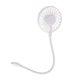 thumbnail image 2 of Mini Ventilador USB Portátil, Ventilador De Escritorio, Cable Flexible Para Viajes, Ligero, Blanco, 35x8x2,8 Cm, 2 of 5
