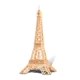 thumbnail image 1 of Juego de maquetas 3D con forma de puzle artesanal de la Torre Eiffel en madera, 52 piezas, 1 of 8