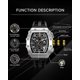 thumbnail image 5 of Reloj TSAR BOMBA Tonneau Luxury Waterproof 50 m para hombre, 5 of 9
