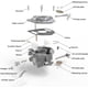 thumbnail image 2 of 846109 Carburador con juntas para motor Briggs & SRATTON 350447 356447 Modelo 16HP 17HP 18HP Vanguard 808253 809017 843324 845023, 2 of 7