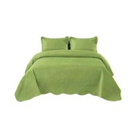 Genérico - Cubrecama Quilt 2 Plazas+2 Fundas Verano Unicolor 13N09