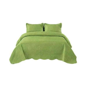 Genérico - Cubrecama Quilt 2 Plazas+2 Fundas Verano Unicolor 13N09