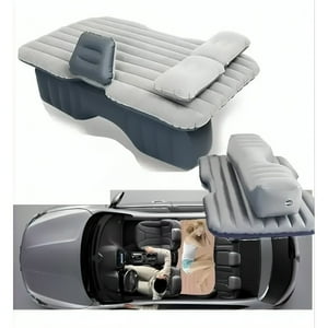 Genérico - Colchon Inflable Con Compresor 12V Y 2 Almohadas Para Auto