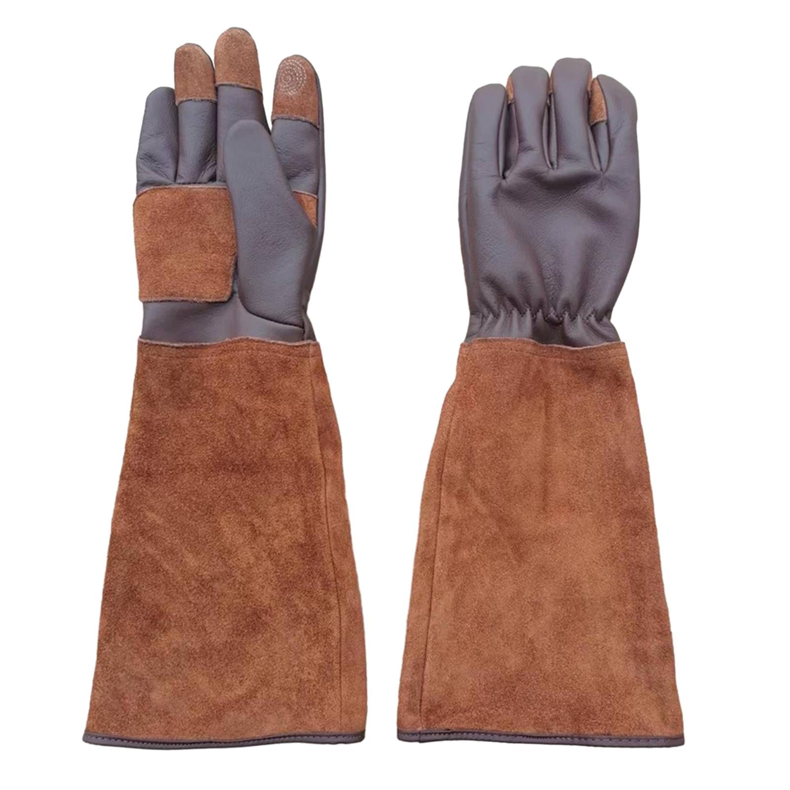 Ioensy - Guantes Largos De Jardinería Con Codo Largo, Guantes De Poda De Rosas Para Mujeres, Hombres, Cactus