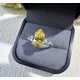 thumbnail image 4 of Anillos de Boda de Plata Esterlina de 4 Quilates Anillo de Diamante Simulado Amarillo/morado con CZ de 4 Puntas Anillo de Compromiso en Forma de Lágrima y Pera Anillo de Promesa Nupcial, 4 of 7