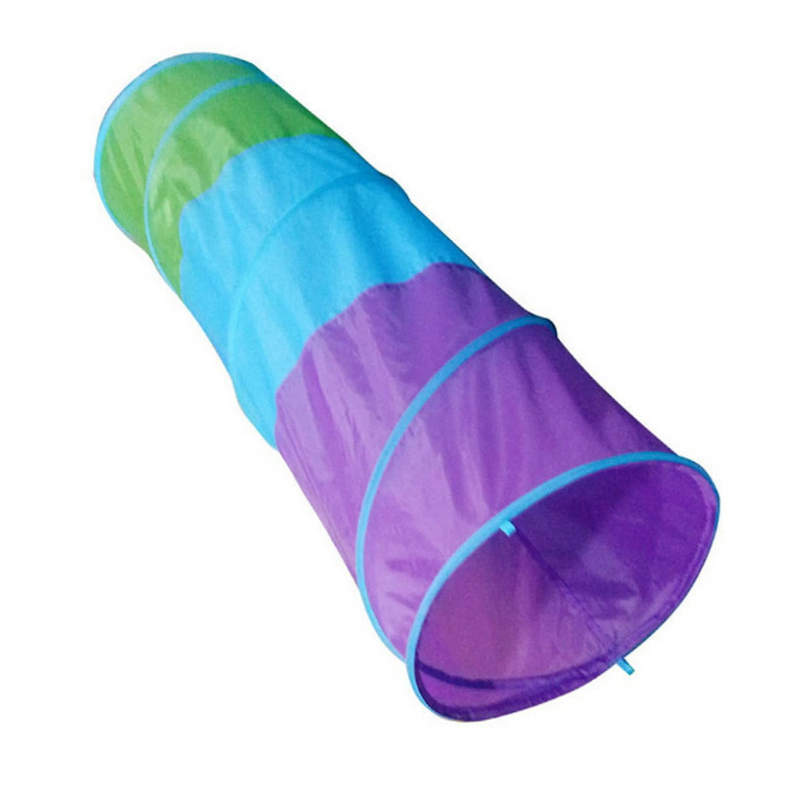 Magideal - Túnel De Juguete Para Niños, Túnel Plegable Portátil Para Gatear, Colorido Para Sala De Estar, Patio Trasero, Juegos Interiores Y Exteriores, Regalo P 15m Violeta Verde