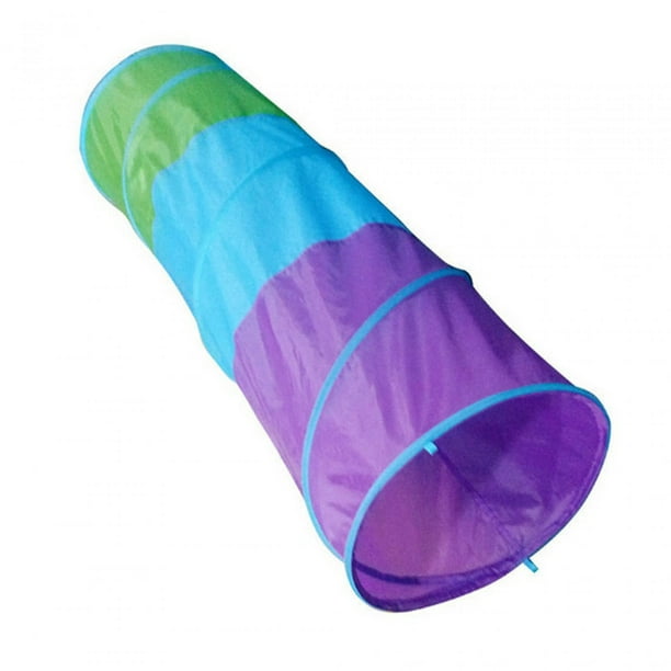 Túnel de juguete para niños, túnel plegable portátil para gatear, colorido para sala de estar, patio trasero, juegos interiores y exteriores, regalo p 15m Violeta Verde