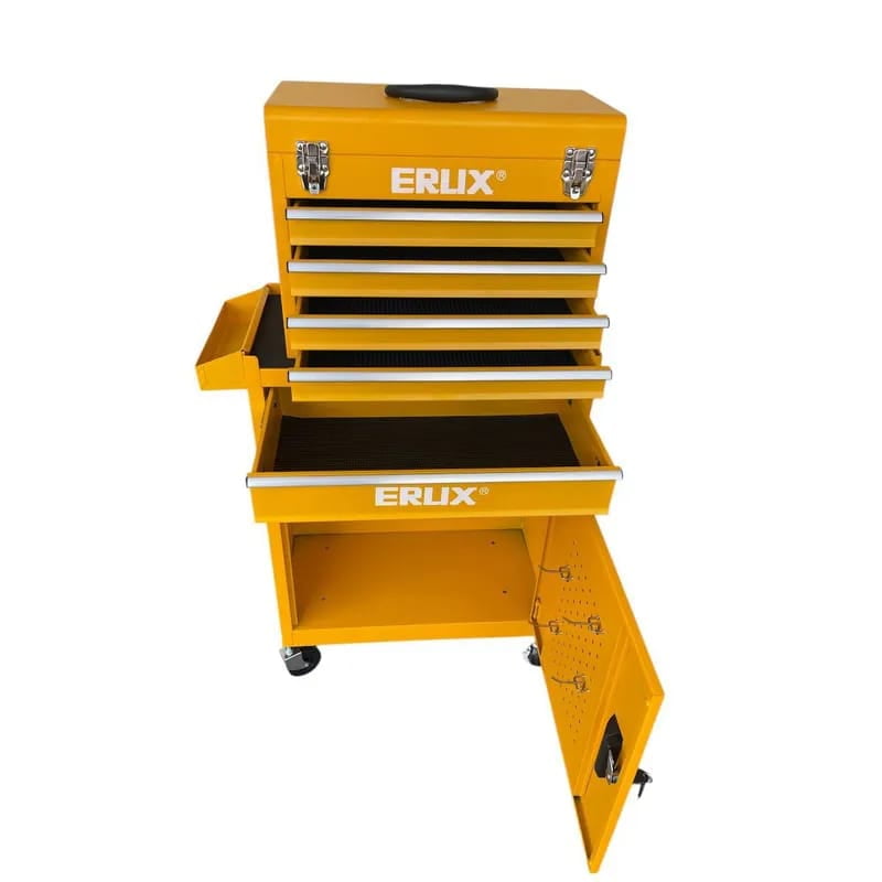 Alternative - Gabinete Metálico Caja Porta Herramientas Ruedas Amarillo.