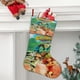 thumbnail image 2 of El Árbol Familiar de los Croods Tema: Calcetines de Navidad, fino lino blanco para colgar en escaleras y chimenea, decoración navideña para el hogar, regalo de Navidad.54cm×38cm, 2 of 5