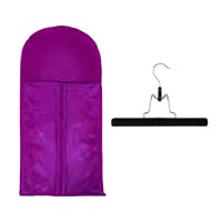 Ioensy - Bolsa De Almacenamiento Para Extensiones De Cabello A Prueba De Agua Para Uso En El Salón Del Hogar Con Percha Púrpura