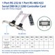 thumbnail image 2 of Tarjeta controladora IO CREST de 2 puertos RS-232 DB9 Serial M.2 B+M, 2 of 5
