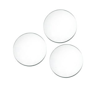 Magideal - 3 Piezas Espejos Redondos Para Centros De Mesa Para Mesas Bandejas Decorativas De Espejo Platos Acrílicos Para Centros De Mesa Para Decoración De La Argent 15 Cm