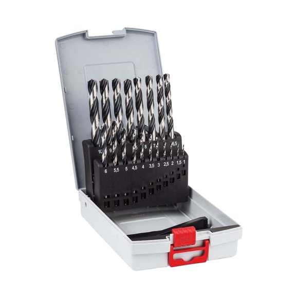 Juego de brocas giratorias Bosch Professional PointTeq HSS de 19 piezas