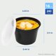 thumbnail image 4 of Contenedores Deli Karat 450 ml Negro 240 uds PP, 4 of 9