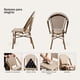 thumbnail image 3 of Pack 2 Sillas Exterior Terraza Jardín Ratán Aluminio Apilables Resistentes Parisina Beige, 3 of 8
