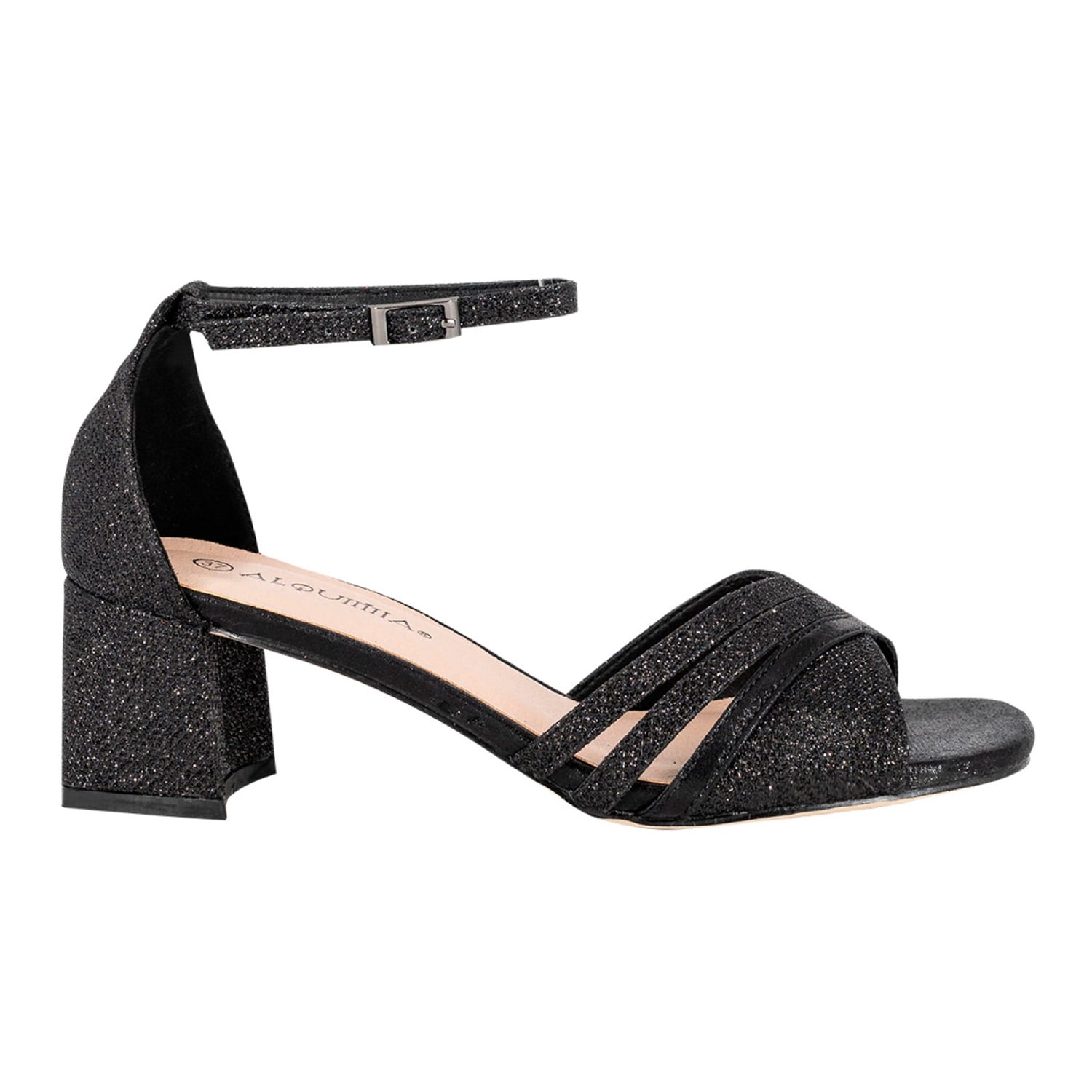Sandalia De Vestir Khan Negro Alquimia