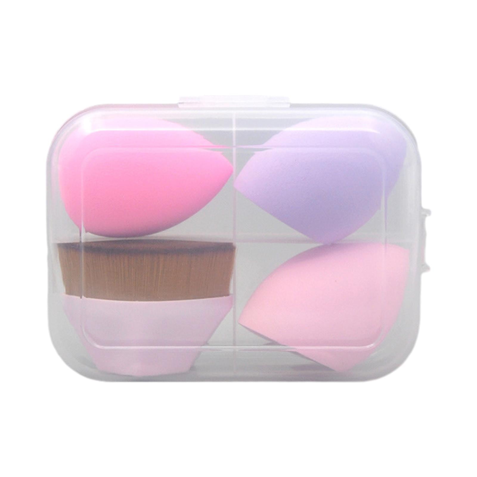 Magideal - Juego De Esponjas De Maquillaje, Brocha De Base Reutilizable Lavable Para Crema Y Polvo