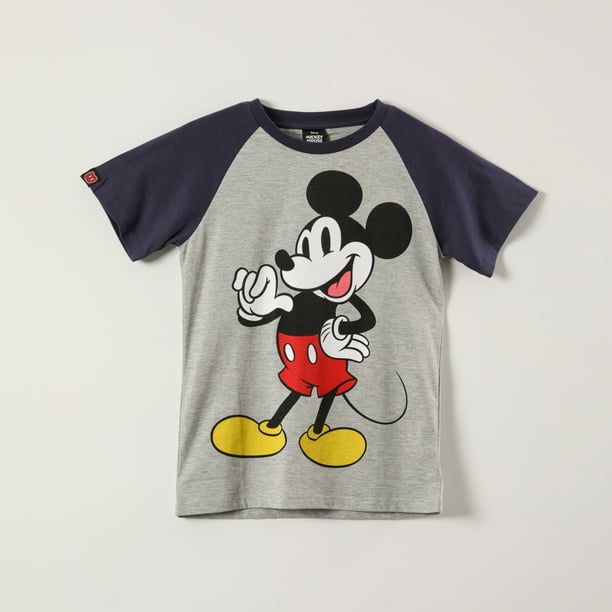 Polera Manga Corta Niño Mickey Gris and Blue Disney