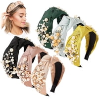 Xusx111 - Banderas Para Las Mujeres Banderas Para La Cabeza - 6 Accesorios Acolchados Para El Cabello Banderas Para Las Niñas Sin Deslizamiento Moda Linda Bandera Regalo Para Las Mujeres