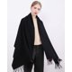thumbnail image 5 of Bufanda RIIQIICHY 203 cm Negra Pashmina Chal Envolvente, 5 of 8