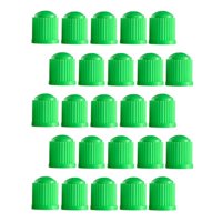Magideal - 25X Tapas De Válvula De Vástago De Neumático Para Válvula , Accesorios Para Neumáticos, Decoración De Neumáticos, Vehículo, Impermeable, Tapa , Verde