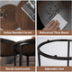 thumbnail image 3 of 2pcs Kit Mesas De Centro 50x50x38 Y 70x70x45 Madera #2, 3 of 3