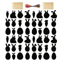 Magideal - 48 Uds. De Papel Para Rascar De Pascua, Decoración De Festival, Etiquetas Artesanales Coloridas Para Rascar, Pintura Divertida Diy, Huevo De Pascua, C