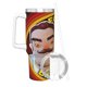 thumbnail image 3 of Hola Vecino Vaso aislado de acero inoxidable con asa, diseño temático, regalo para familia, amigos y fans; incluye pajita y encaja en el portavasos estándar, 40 oz, 3 of 6
