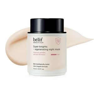 Mascarilla Facial Nocturna Belif Antiedad Regeneradora 75 Ml Blanco