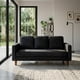 thumbnail image 1 of Sofa Venecia 3C Tela Velvet Negro, 1 of 4
