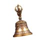 thumbnail image 4 of Campana Navideña De Bronce, Buena Suerte, Campana De Mano De Latón Fuerte Para Jardín, Hogar Y Bodas, 4 of 5