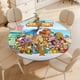 thumbnail image 4 of Jellystone theme Fitted Round Tablecloths Elastic Edged Table Covers Waterproof Table Cloth For Kitchen Holiday Party Tables Decor 120cm, 4 of 6