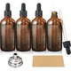 thumbnail image 1 of Botellas gotero AOZITA vidrio ámbar 100 ml pack 4 con embudo, 1 of 3