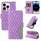 thumbnail image 1 of Funda Cartera para iPhone 14 Pro con Tarjetero Soporte y Correa Morado, 1 of 6