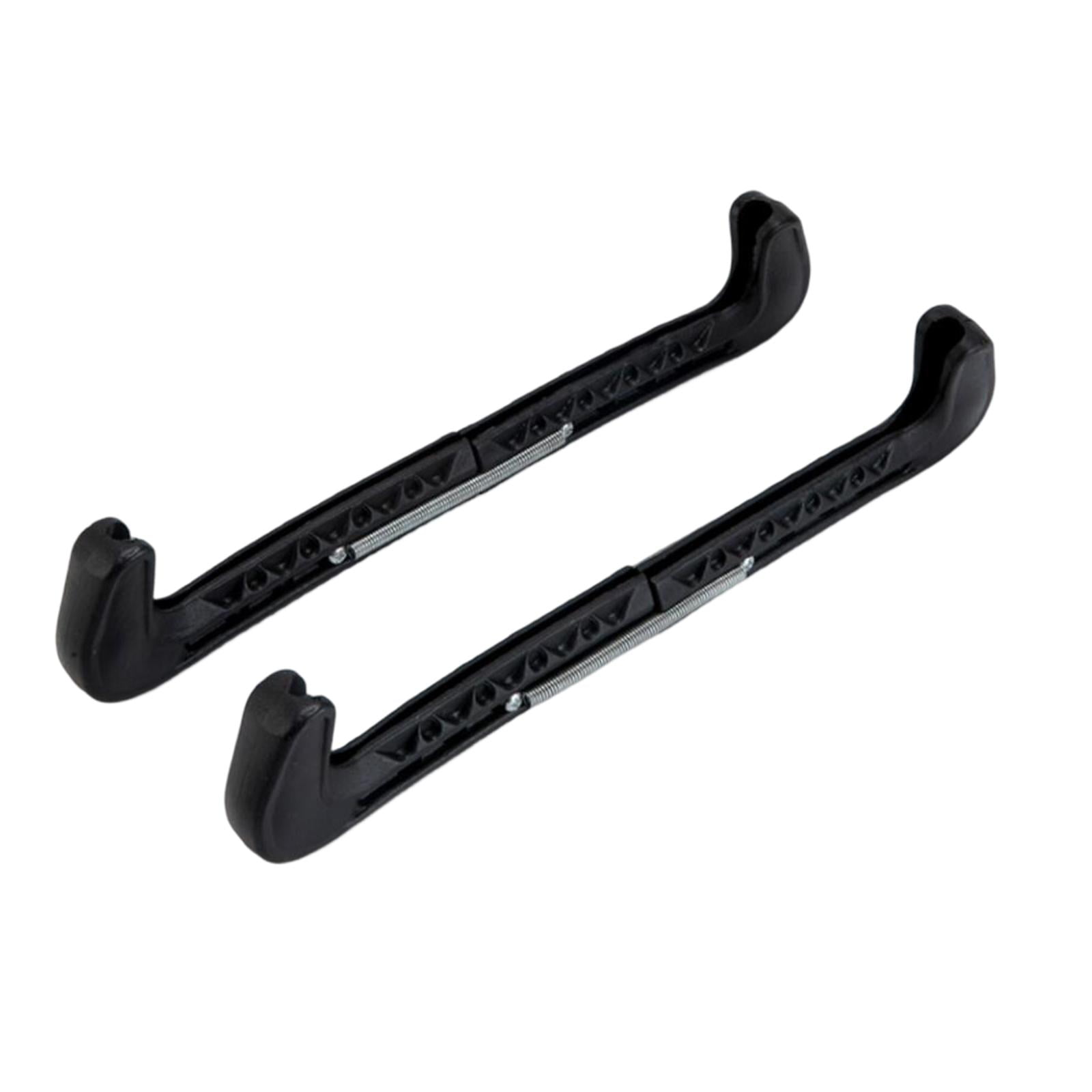 Magideal - Cubiertas De Cuchillas Para Patines De Hielo, Cubiertas De Barril, Protectores De Patines Universales Ajustables Duraderos Para Entrenamiento Deportiv , Negro