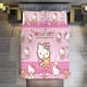 thumbnail image 1 of 3 Piece Bedding SetCandy Hello KittyComforter Set for Kids Boys Teen Tween 3D Lightweight Microfiber Bedding Sets, 1 of 5