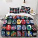 thumbnail image 2 of NBA Team Logo Print 3D Printed Duvet Cover 3PCs NBA Basketball Player Quilt Cover Bedding Set with Microfiber with Hidden Zipper Closure with Pillowcases Kids Adult Teens Comforter, 2 of 3