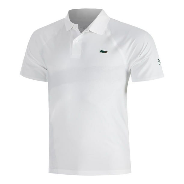 Polera Lacoste Polo Novak Djokovic Ultra Dry Blanca Tenis
