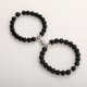 thumbnail image 1 of Heart Matching Couple Bracelets - Natural Stone Beads Yoga Bracelet for Romantic Lovers - Perfect Valentine's Day Gift, 1 of 5
