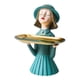 thumbnail image 2 of Chica Resina Estatua Caja Estatuilla Esculturas Plato Escritorio Almacenamiento Bandeja Verde, 2 of 2