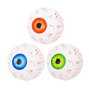 Magideal - Decoraciones Inflables Del Globo Ocular De Halloween Globo Aterrador Globo Ocular Inflable Globos Inyectados En Sangre Para Decoración De Suministros 3 Piezas