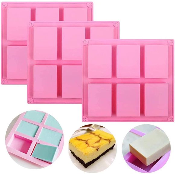 Moldes de Silicona DAO JIANG HU, 6 Cavidades, Set de 3