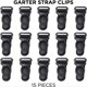 thumbnail image 2 of Clips para Ligueros PurYupearl 100 uds 33x12 mm Negro, 2 of 9