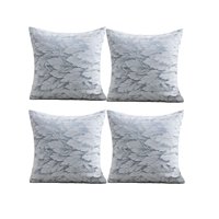 Genérico - Pack De 4 Fundas De Cojines Diseño Hoja 45Cm X 45 Cm C1