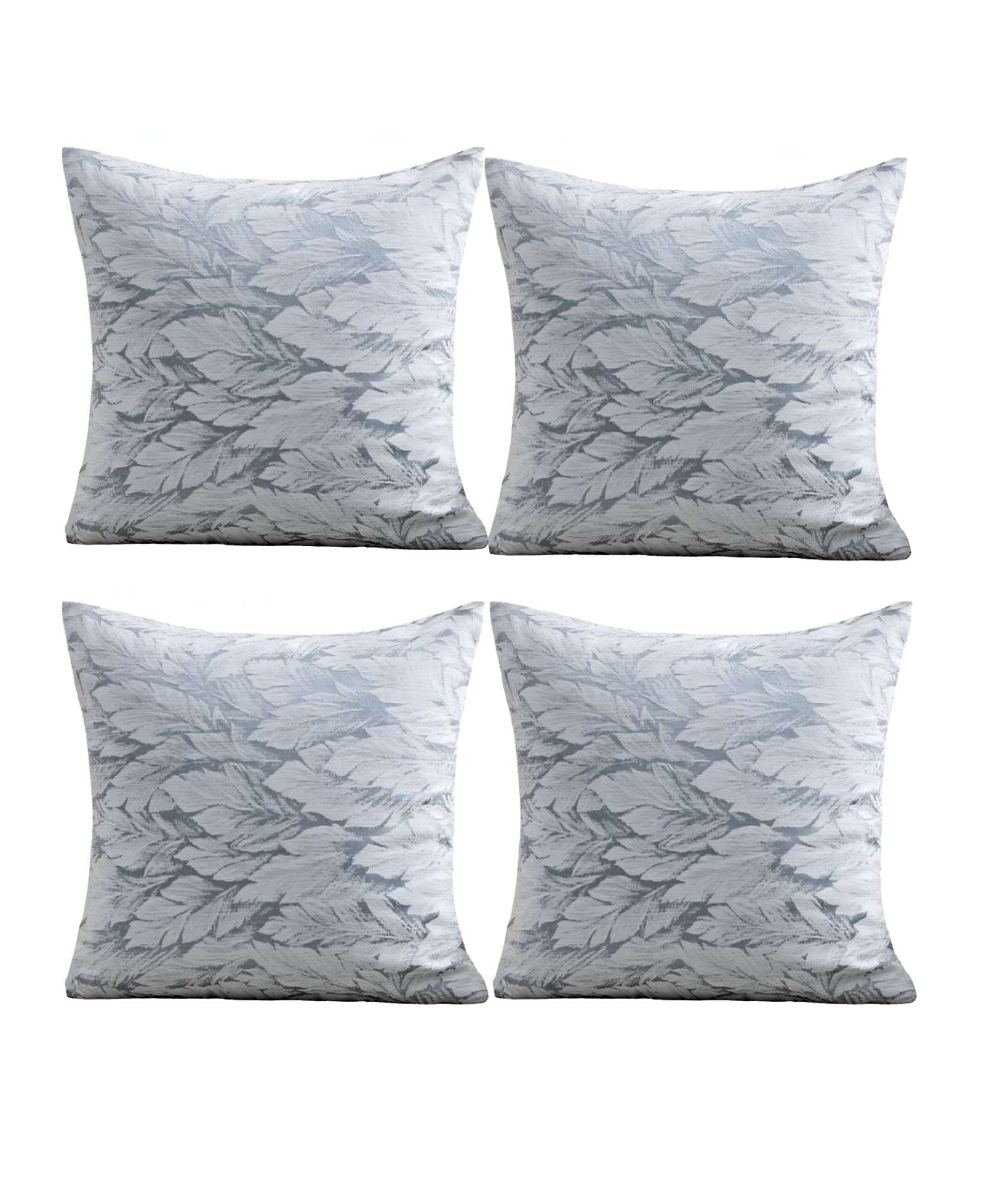 Genérico - Pack De 4 Fundas De Cojines Diseño Hoja 45Cm X 45 Cm C1