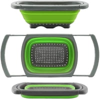 Crusec - Colador Extensible Plegable 39X26Cm De Silicona Multiuso