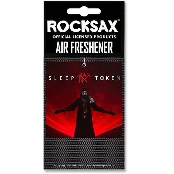 Ambientador colgante Rocksax Sleep Token Red con aroma a vainilla
