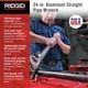 thumbnail image 2 of Llave de tubo RIDGID 31105 modelo 824 de aluminio, 60 cm, fontanería, 2 of 9