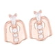 thumbnail image 3 of rhinestone barra tapa de dientes colmillos colmillos dientes gorras joyería hippy oro rosa, 3 of 5