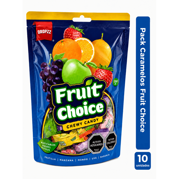 Pack 10 Fruit Choice Bolsa 130g